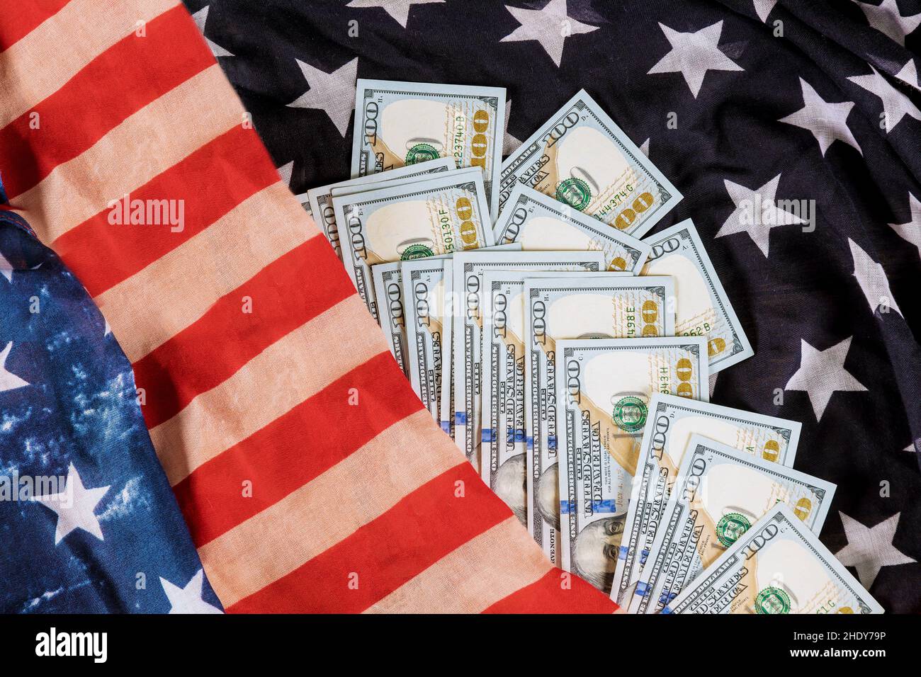 usa, Banknote, 100 US-Dollar, usa, Banknoten, Papierwährung, hundert Dollar Stockfoto