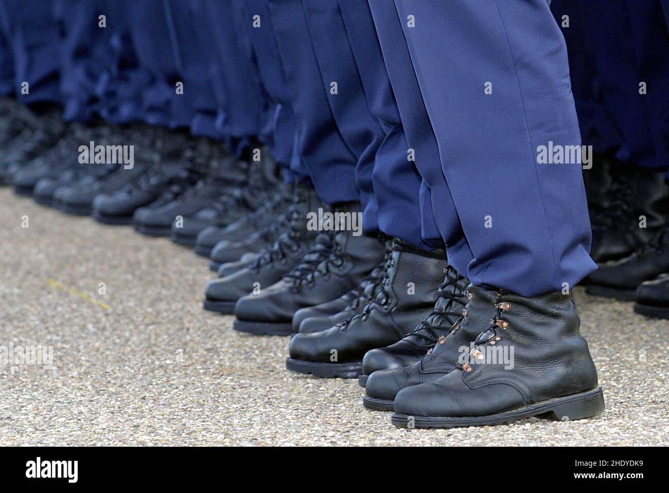 Schuhe, deutsches Militär, Kleiderschuhe, deutsche Militärs, Truppen Stockfoto