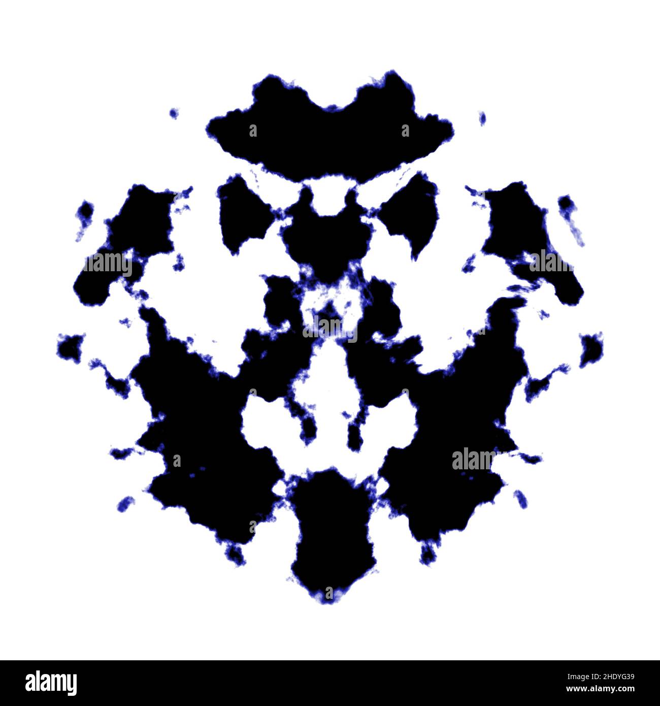 rorschach-Test, Tintenklemmtest Stockfoto