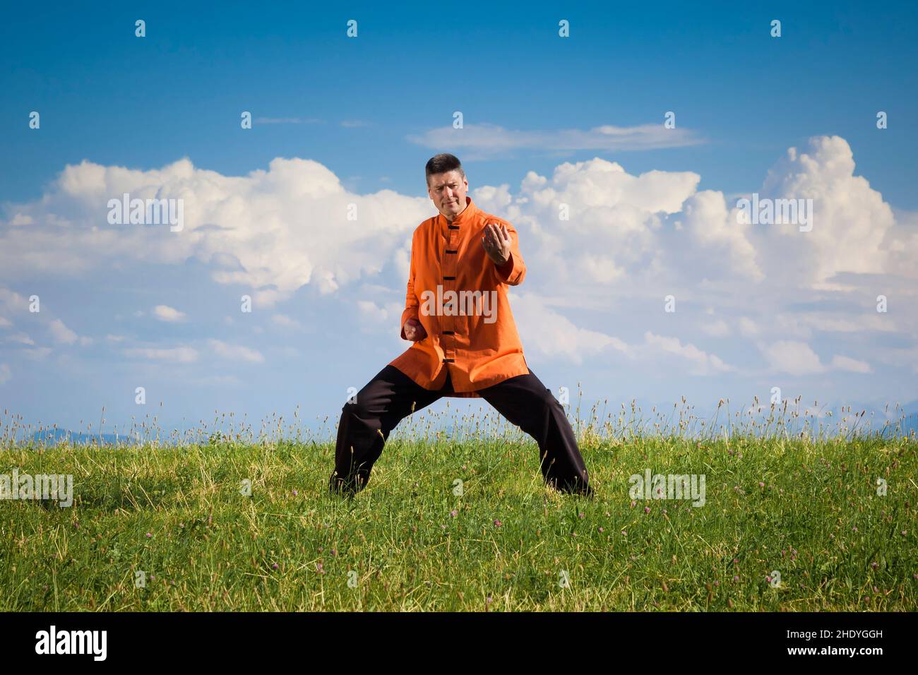 qigong, Bewegung, Qigongs, Bewegungen Stockfoto