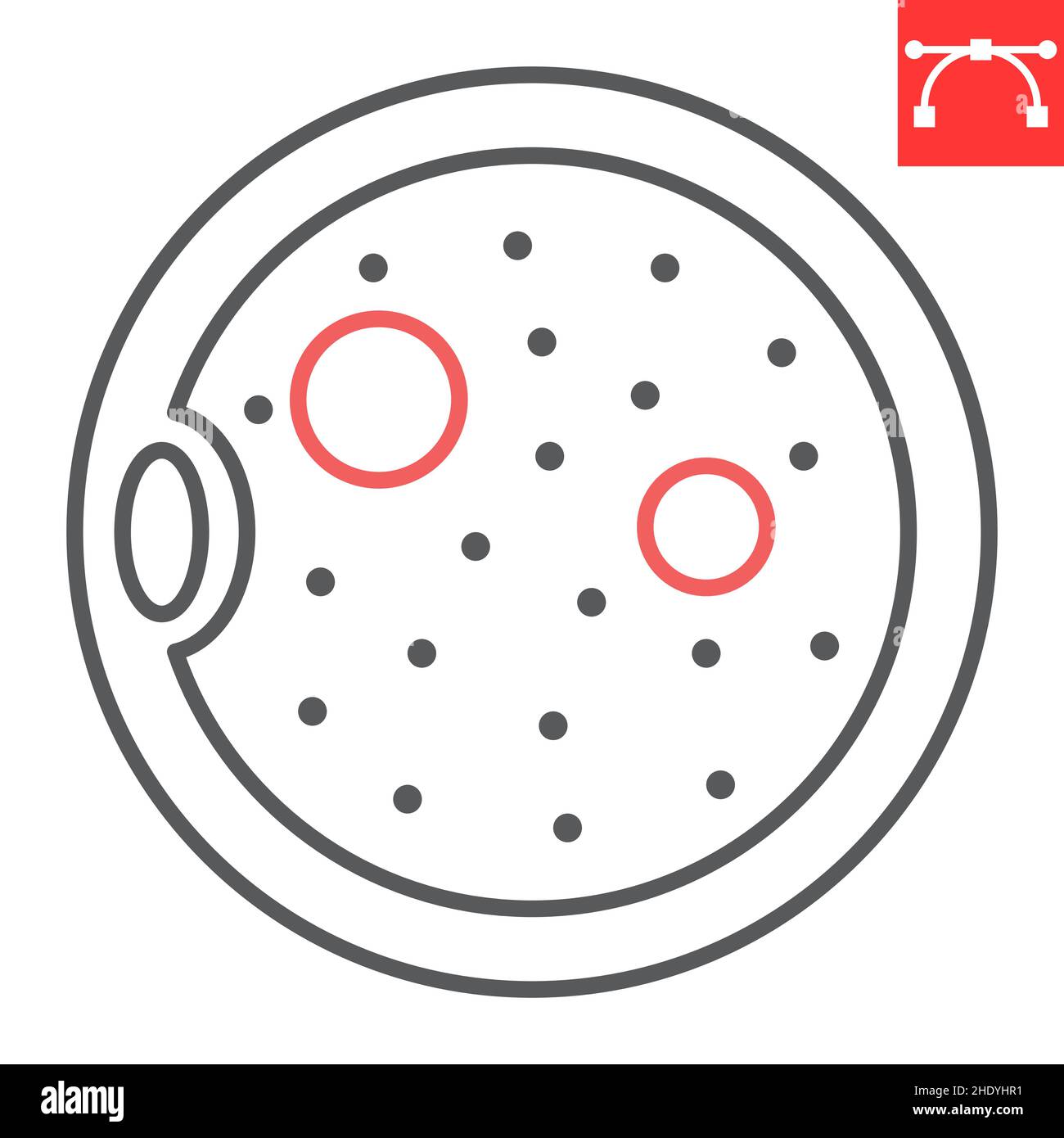 Symbol der ovum-Linie, Fortpflanzung und Schwangerschaft, Symbol des ovum-Vektors, Vektorgrafiken, bearbeitbares Konturumrisszeichen, eps 10. Stock Vektor
