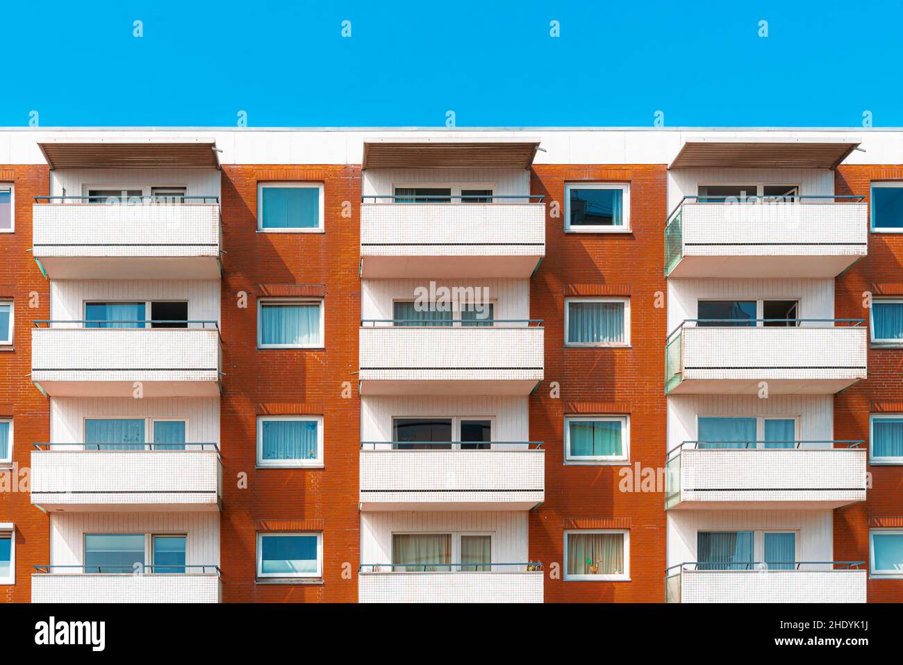 Haus, Wohnung, Mietshaus, Häuser, Wohnungen, Mietskaserne Stockfoto