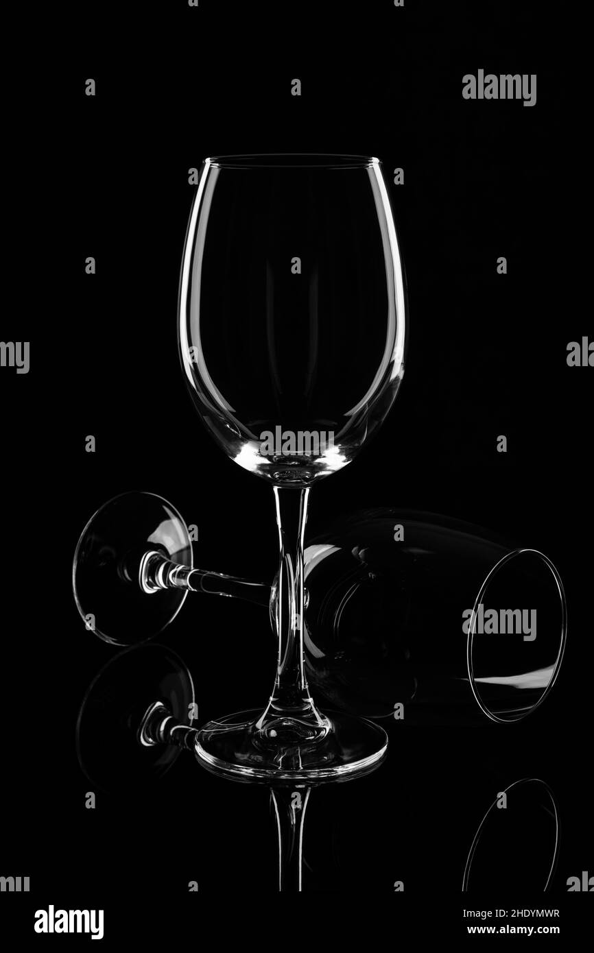 Weinglas, Glaswaren Stockfoto