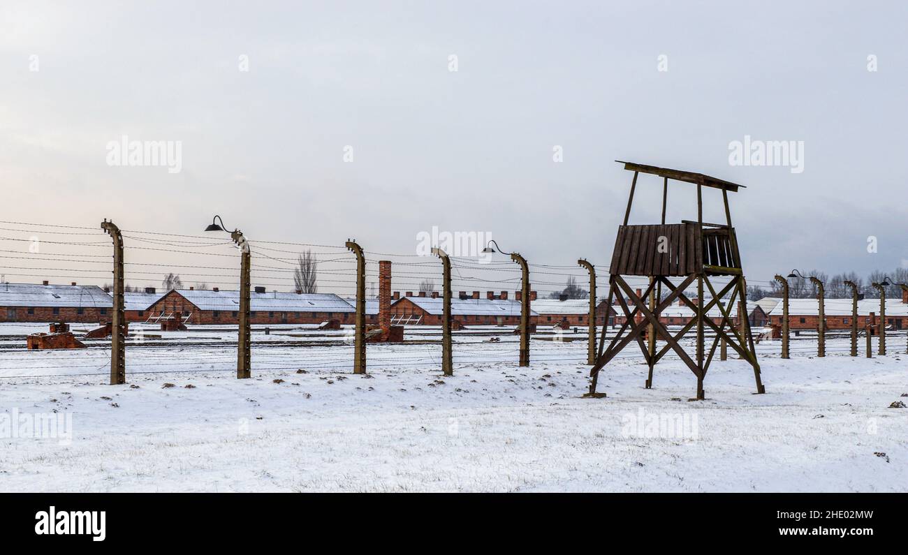 KZ Auschwitz, Polen Stockfoto
