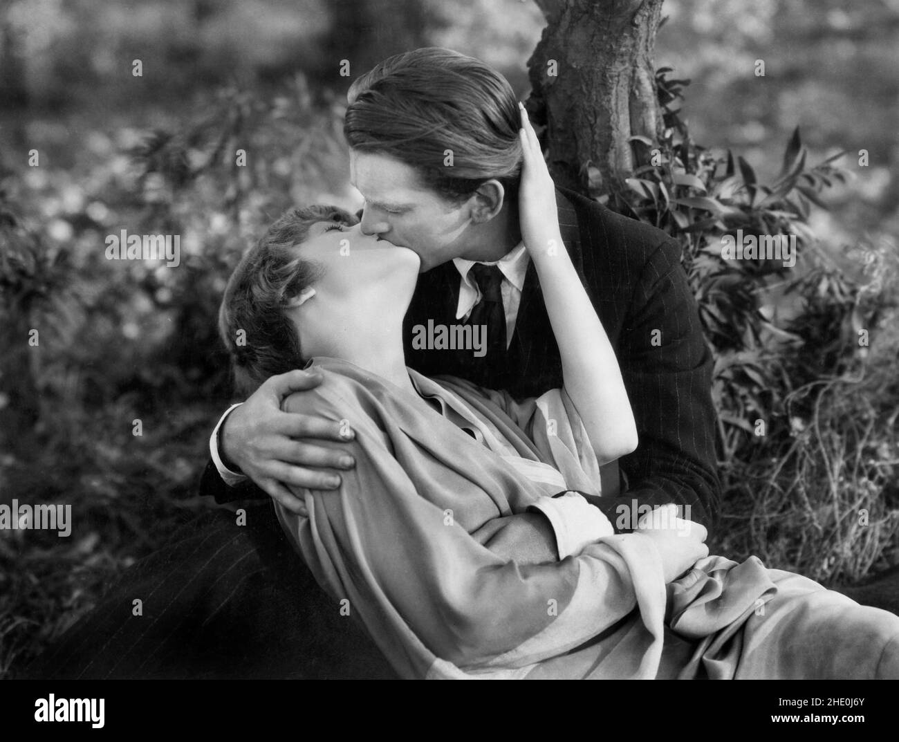 Dorothy Mackaill, Douglas Fairbanks, Jr., am Set des Films, „The Barker“, First National Picters, Warner Bros., 1928 Stockfoto