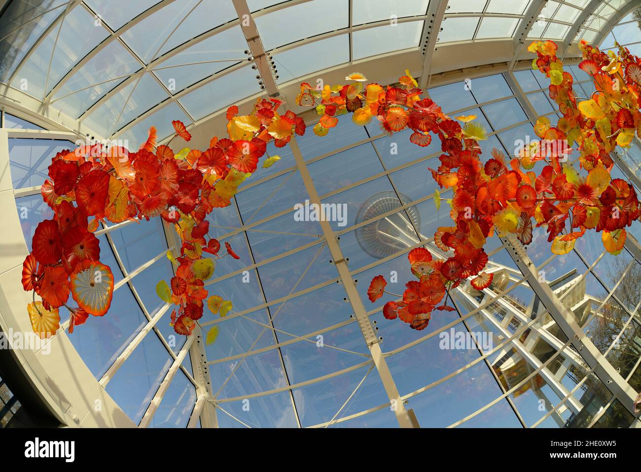 Glasshouse, Chihuly Garden and Glass, Seattle Center, Seattle, Washington Stockfoto