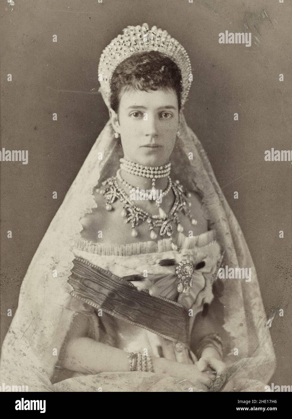 Maria Feodorovna, Ehefrau von Zar Alexander III. Und Kaiserin von Russland Stockfoto