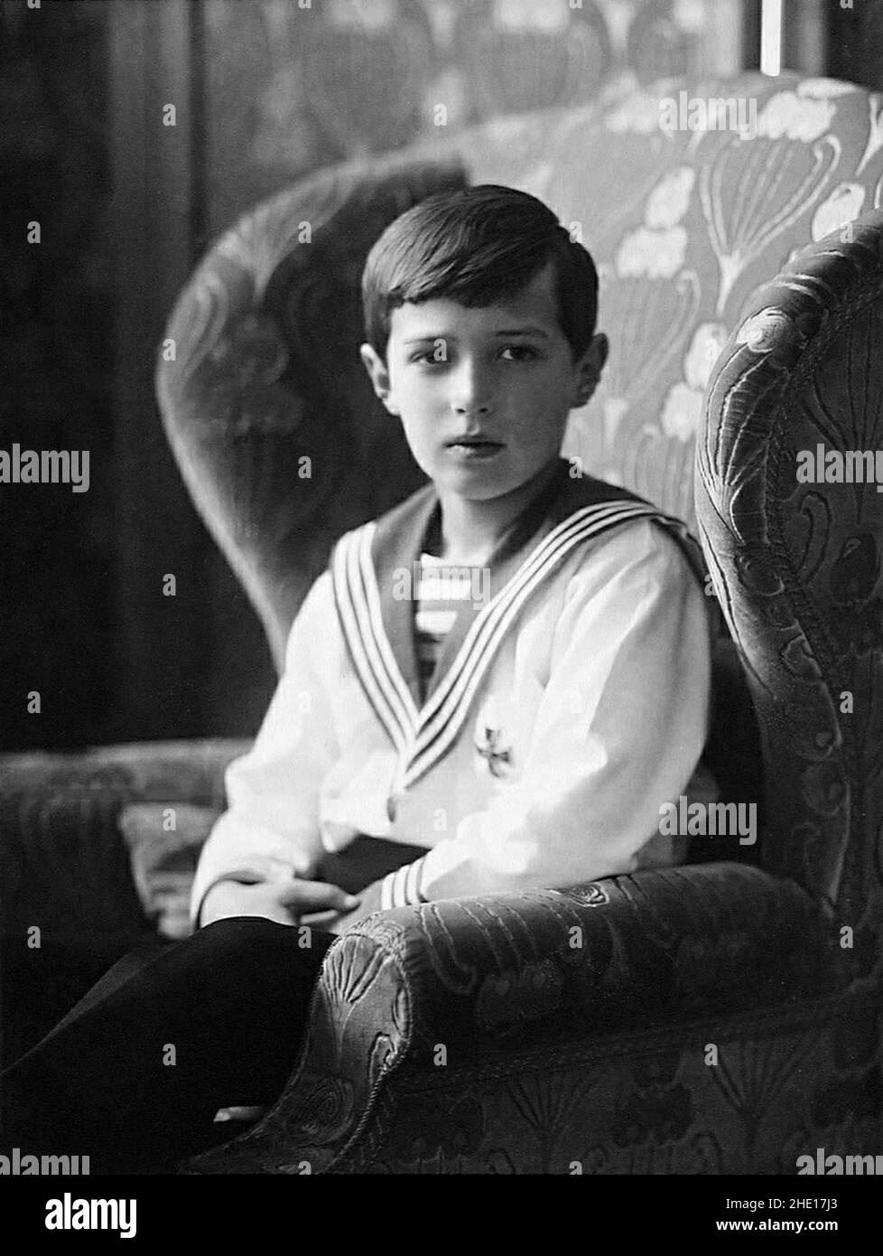 Die Romanow-Dynastie - Alexei Romanow der einzige Sohn des Zaren Nikolaus II Stockfoto