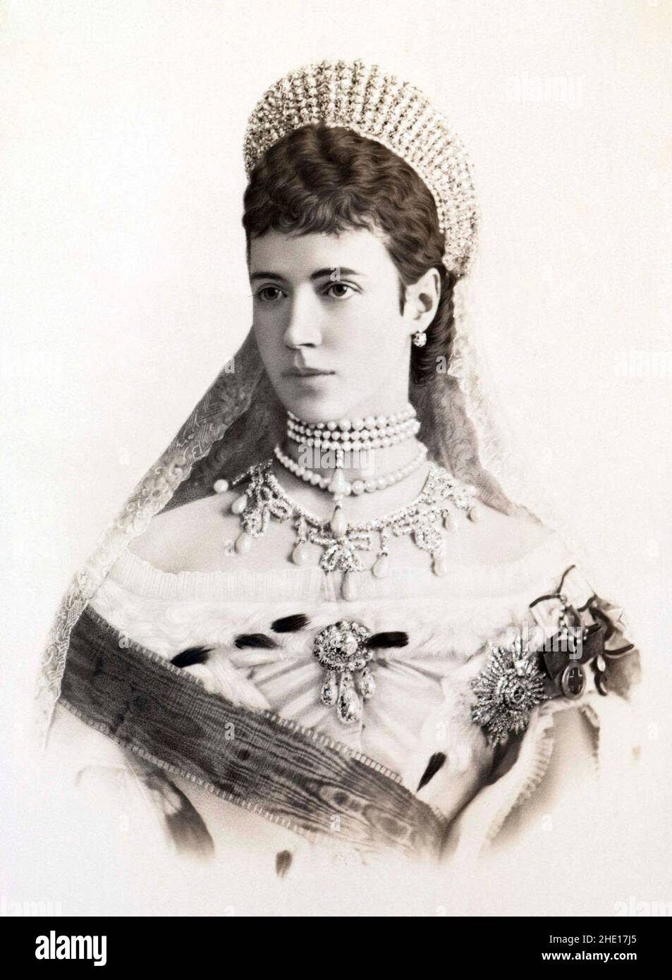 Maria Feodorovna, Ehefrau von Zar Alexander III. Und Kaiserin von Russland Stockfoto