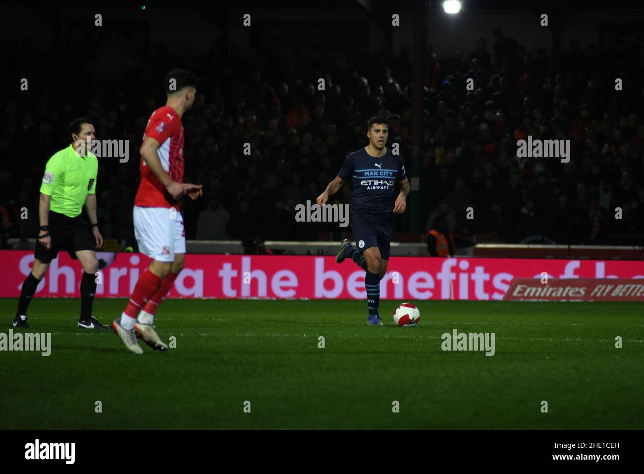 Swindon Town gegen Manchester City, Emirates FA Cup, Dritte Runde, Fußball, County Ground Stockfoto