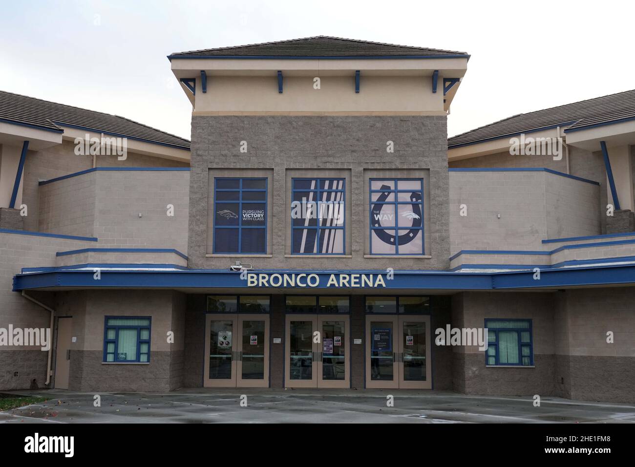 Die Bronco Arena in der Vista Murrieta High School, Dienstag, den 28. Dezember 2021, in Murrieta, Kalif. Stockfoto