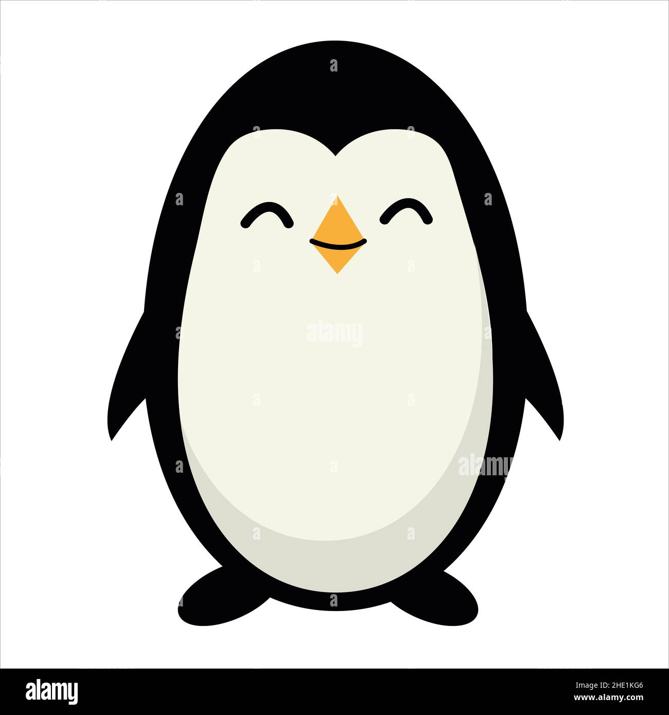 Niedliche Pinguin Illustration. pinguin Clip Art oder Bild. Stockfoto
