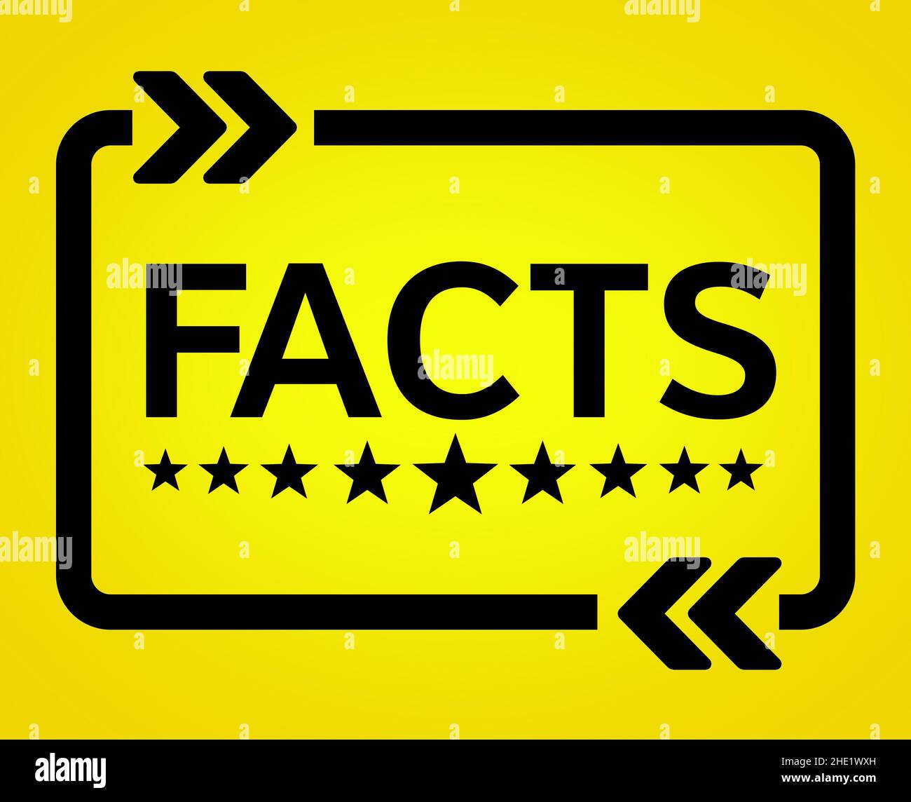 Fake News und Fact Concept Stockfoto