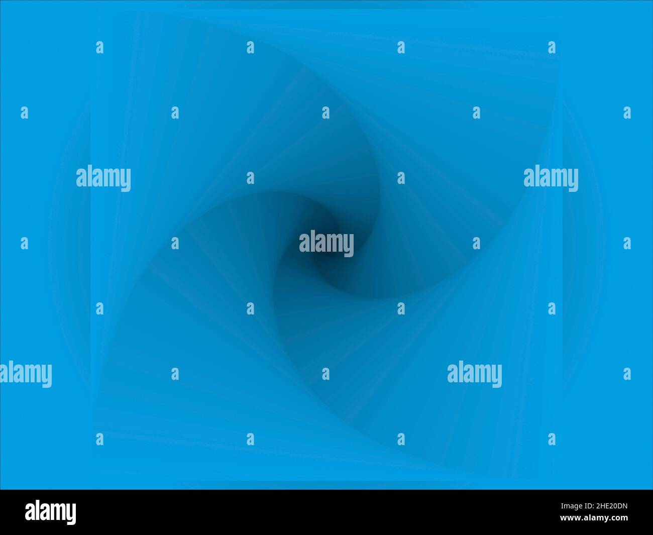 Ilustrationsgrafiken, die als Ergebnis einer Reihe von geometrischen Transformationen eines Quadrats und der Verwendung von tonalen Übergängen gewonnen wurden. Stockfoto