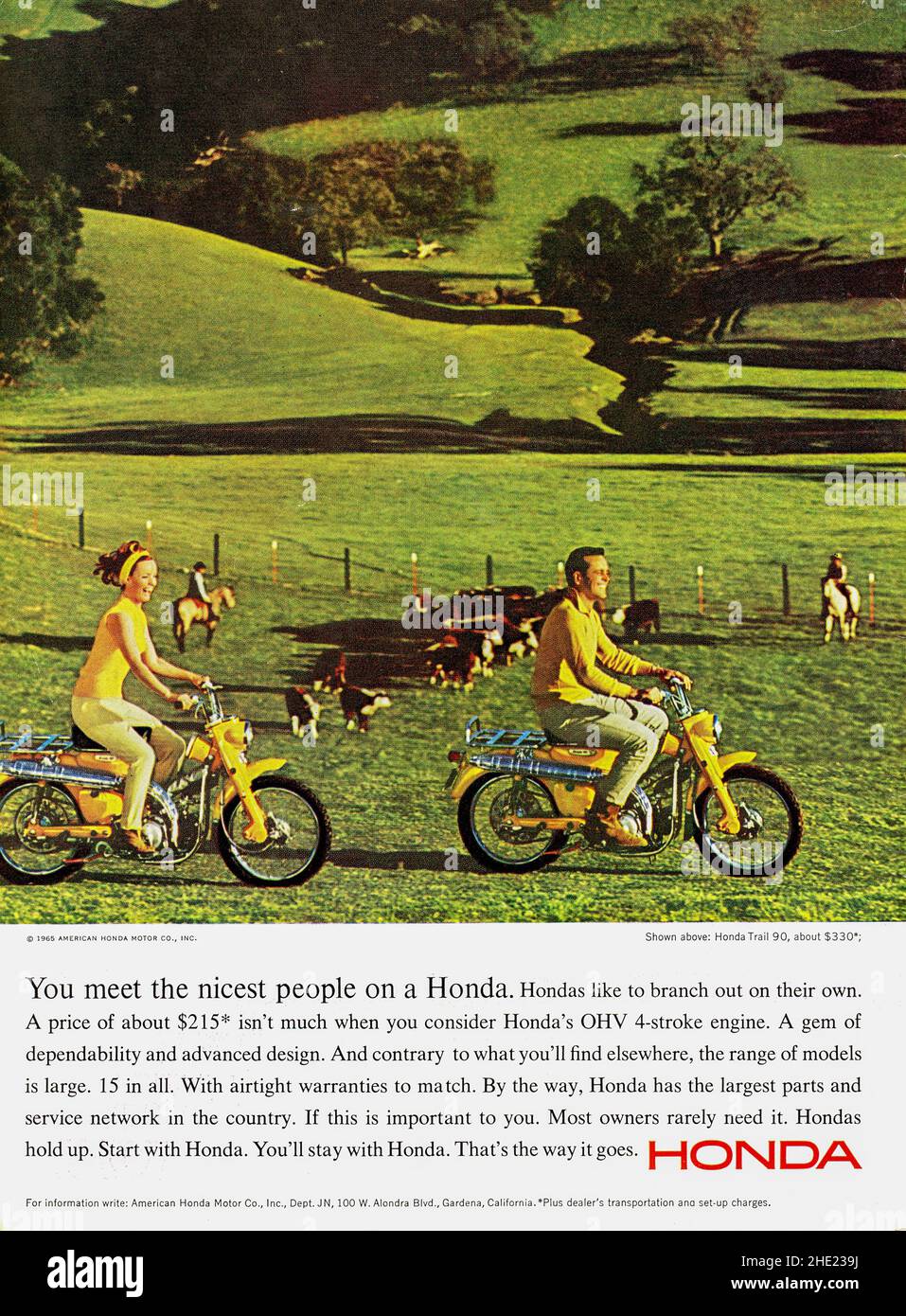 Juli 1965 Werbespot des Magazins „Playboy“, USA Stockfoto
