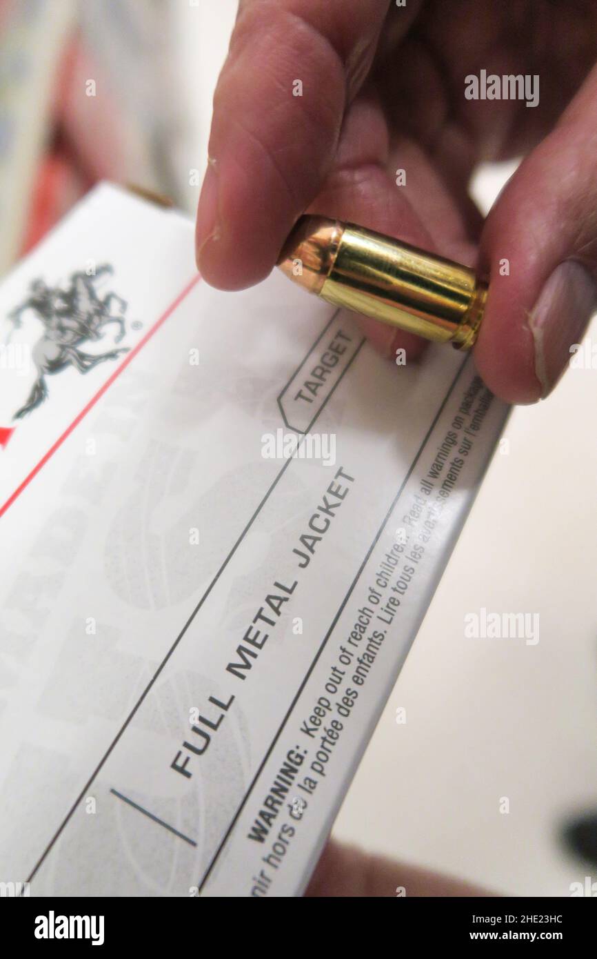 Munition der Marke Winchester, USA Stockfoto