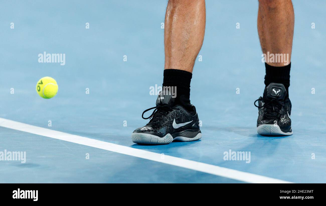 RAFAEL NADAL (ESP) in Aktion beim Melbourne Summer Set 2022 am Samstag, den 2022. Januar, im Melbourne Park Stockfoto