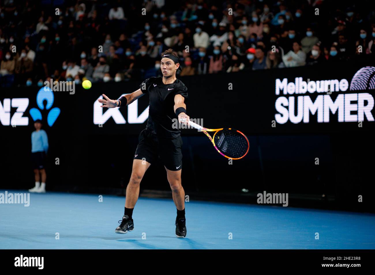 RAFAEL NADAL (ESP) in Aktion beim Melbourne Summer Set 2022 am Samstag, den 2022. Januar, im Melbourne Park Stockfoto