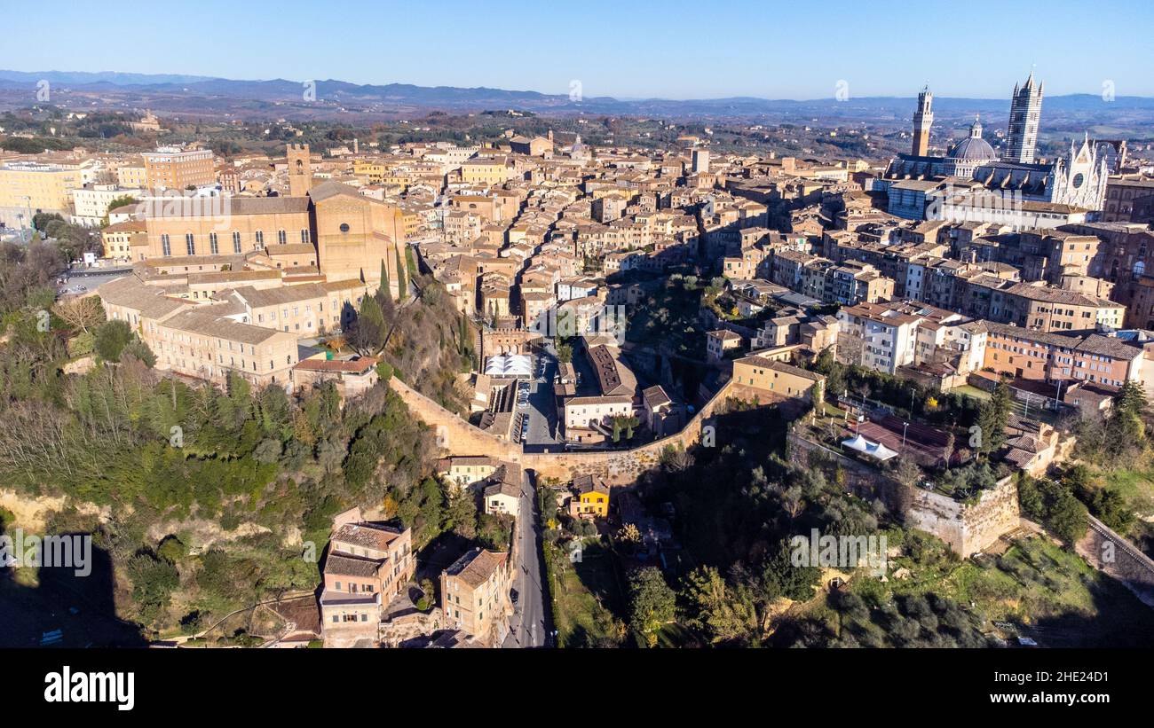 Siena, Toskana, Italien Stockfoto