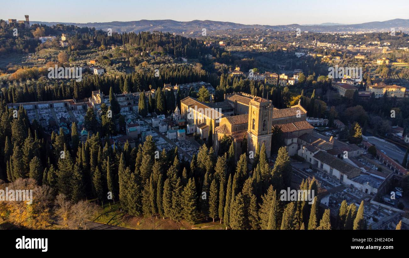 Abbazia di San Miniato al Monte, Florenz, Italien Stockfoto