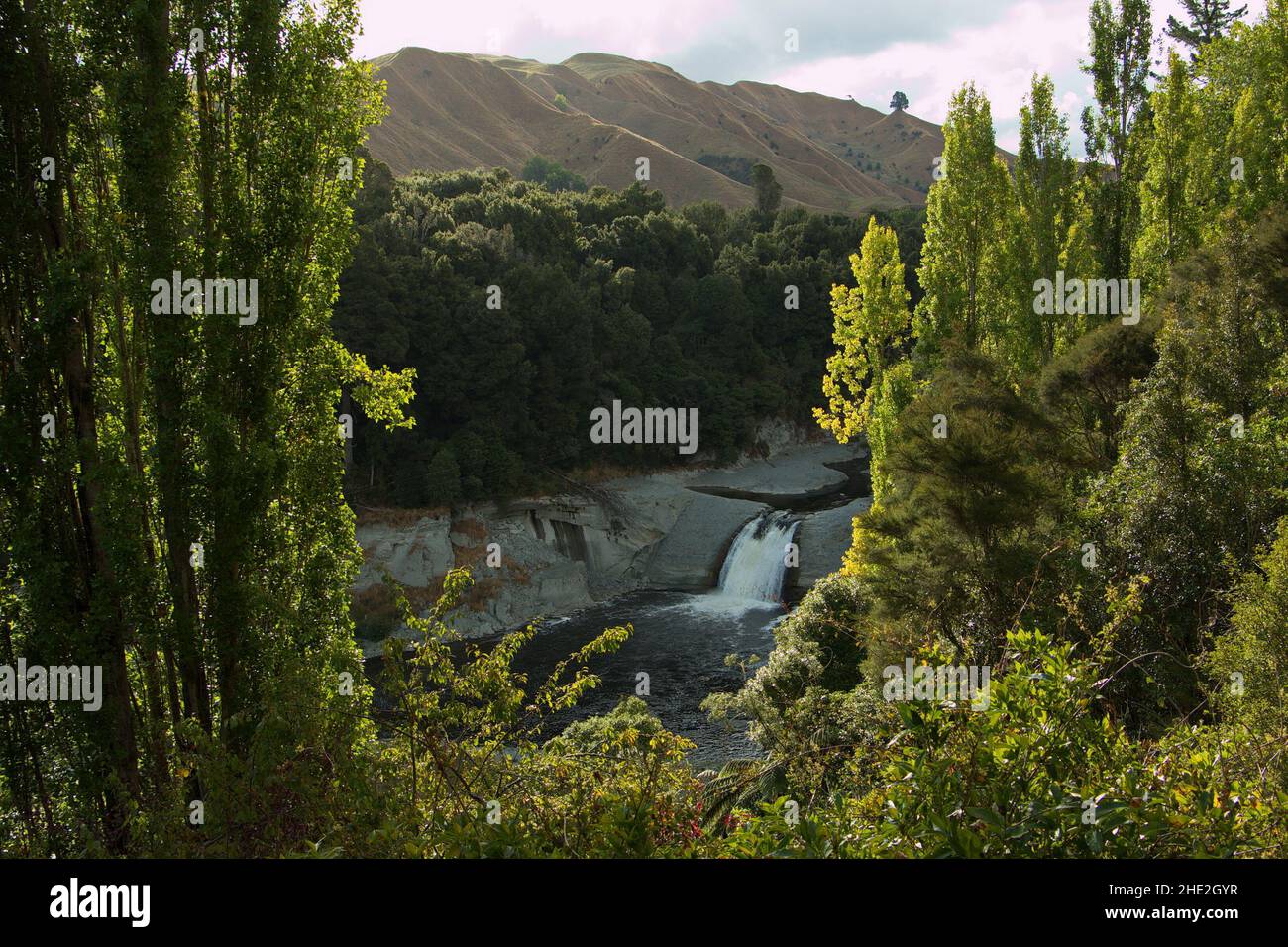 Raukawa Falls in der Region Manawatu-Wanganui auf der Nordinsel Neuseelands Stockfoto