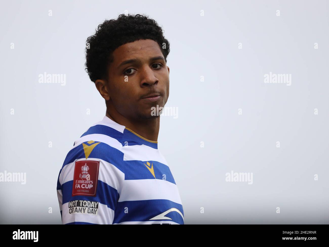 Reading's Ethan Bristow beim dritten Spiel des Emirates FA Cup im Aggborough Stadium, Kidderminster. Bilddatum: Samstag, 8. Januar 2022. Stockfoto