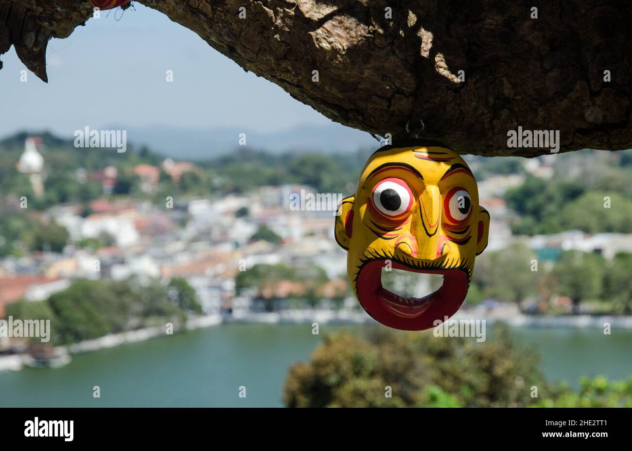 Maske verstecken Stadt ceylon Fotografie sri lanka erstaunliche traditionelle Maske Gale kandy srilanka Stockfoto