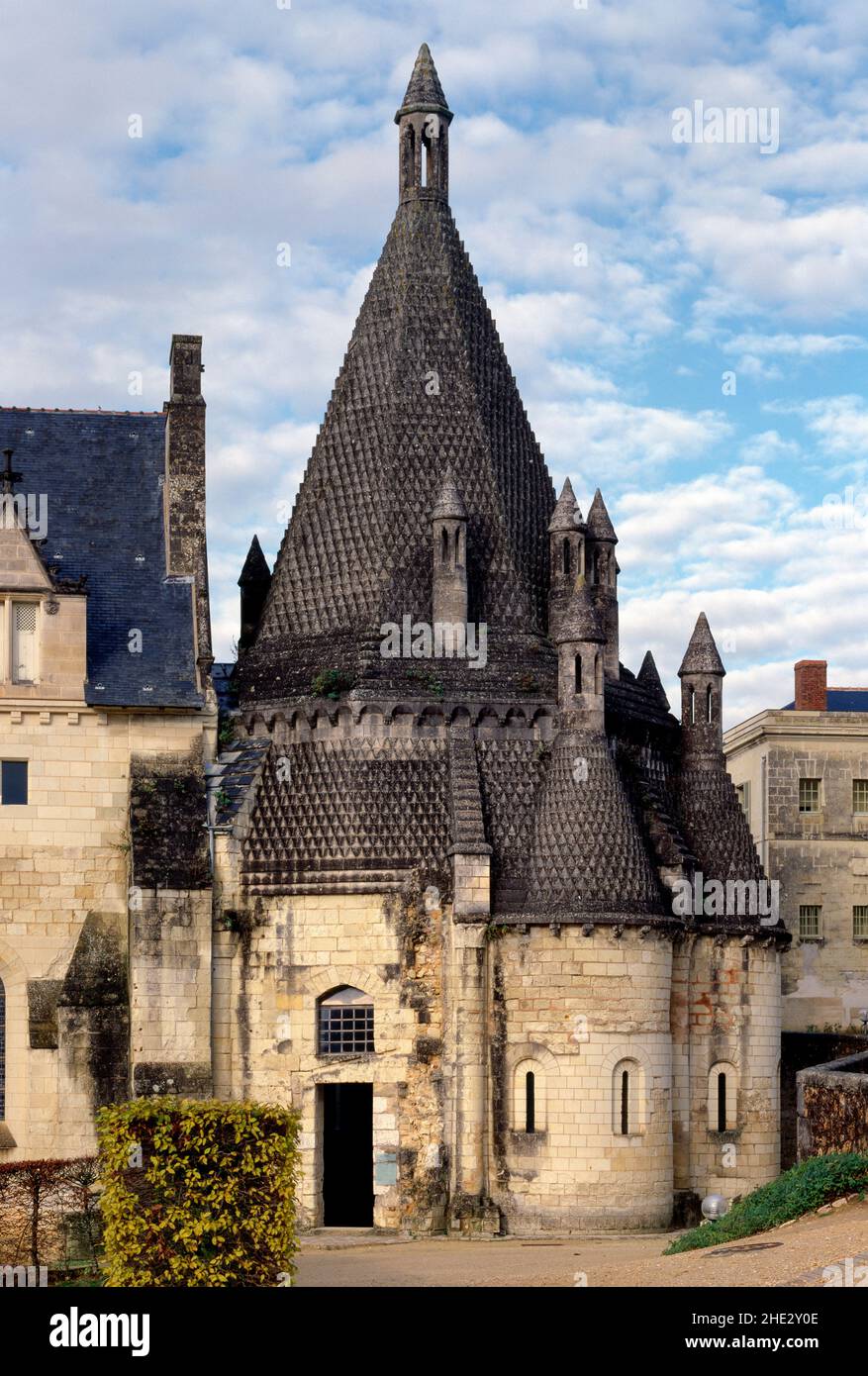 Fontevrault, Kloster, Romanische Küche Stockfoto