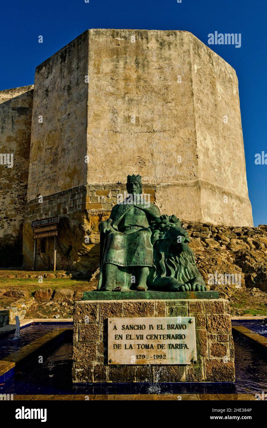 Schloss von Guzman el Xeno in Tarifa de Cadiz, Andalusien Stockfoto