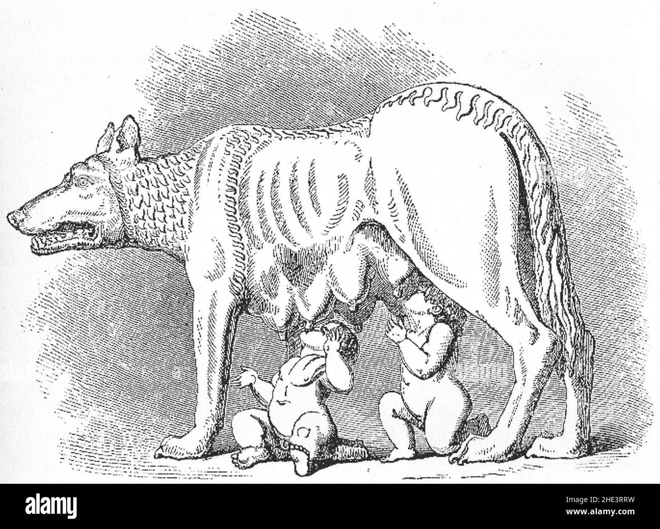 Rom Liddell 1860 Lupa Capitolina. Stockfoto