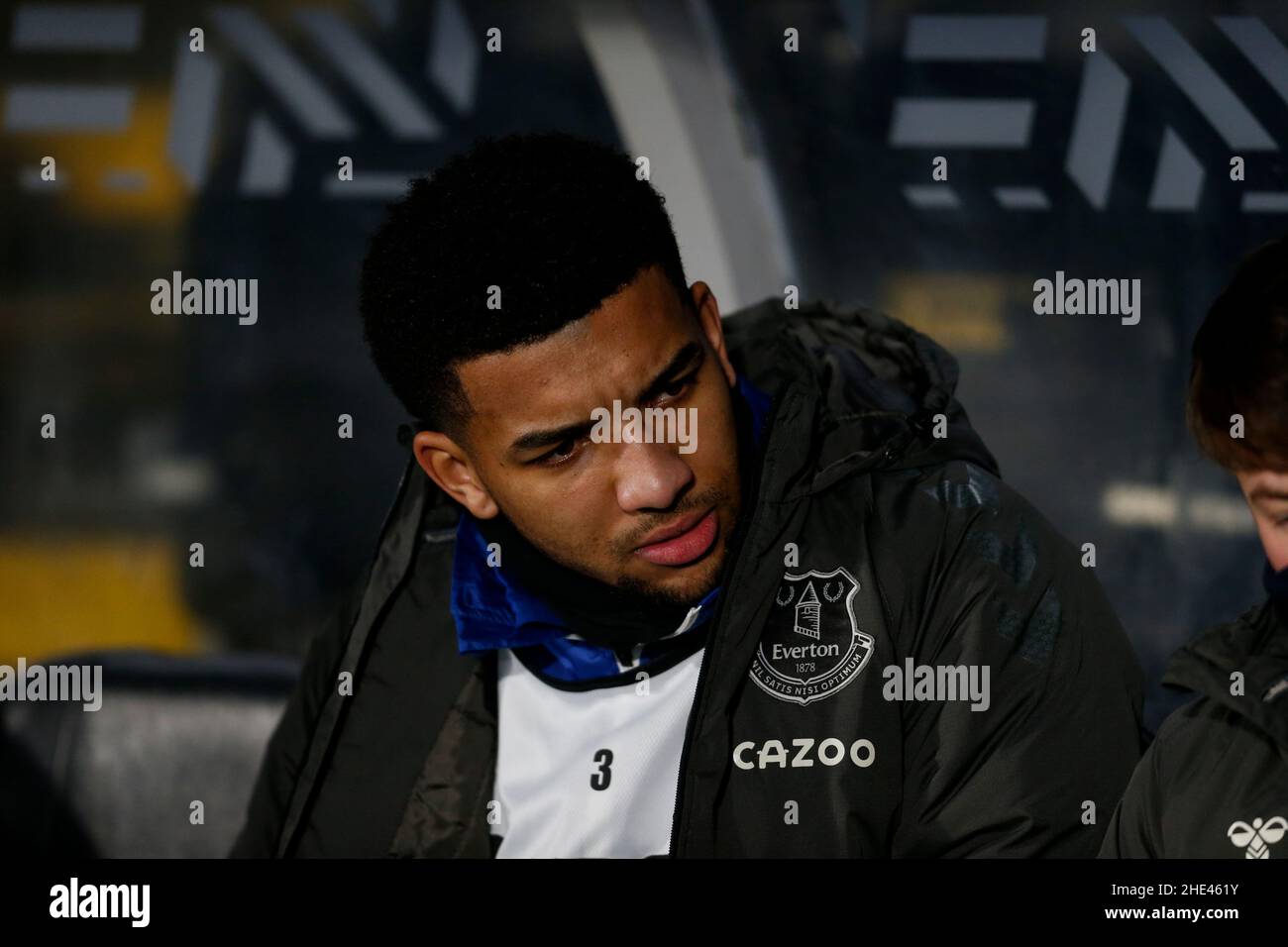 Mason Holgate #4 von Everton Stockfoto