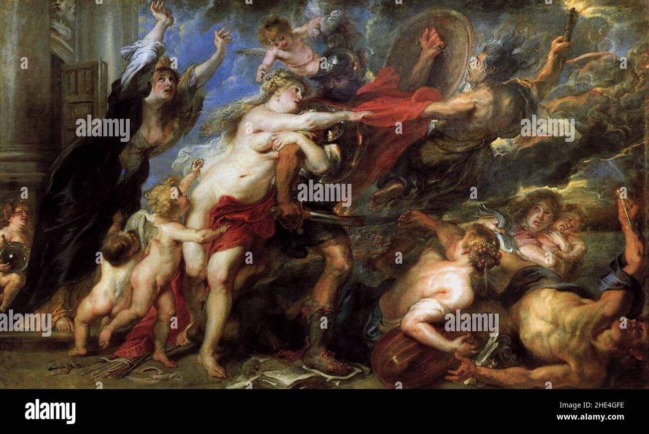 Rubens - die Folgen des Krieges. Stockfoto