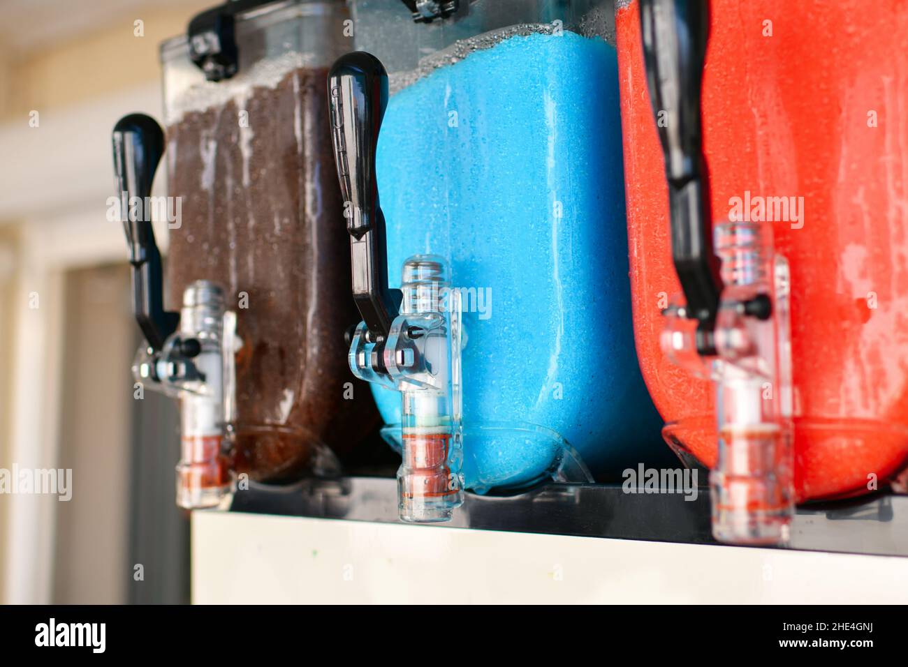 Eis Granit Behälter Sommer trinken Saft Gerät Stockfoto