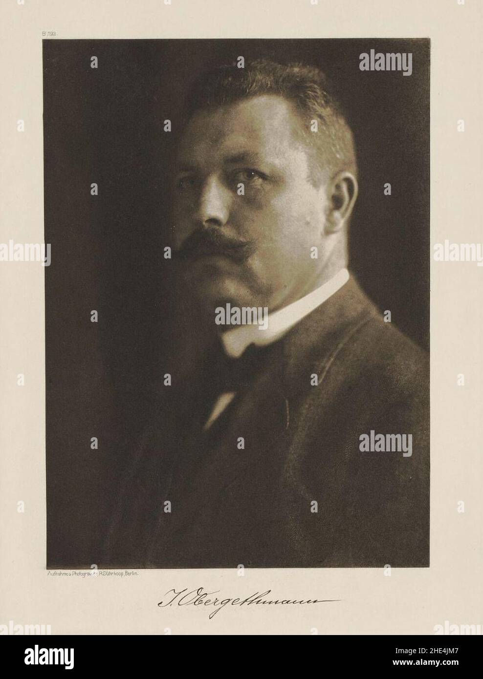 Rudolf Dührkoop - Johannes Obergethmann (1907) Stockfoto