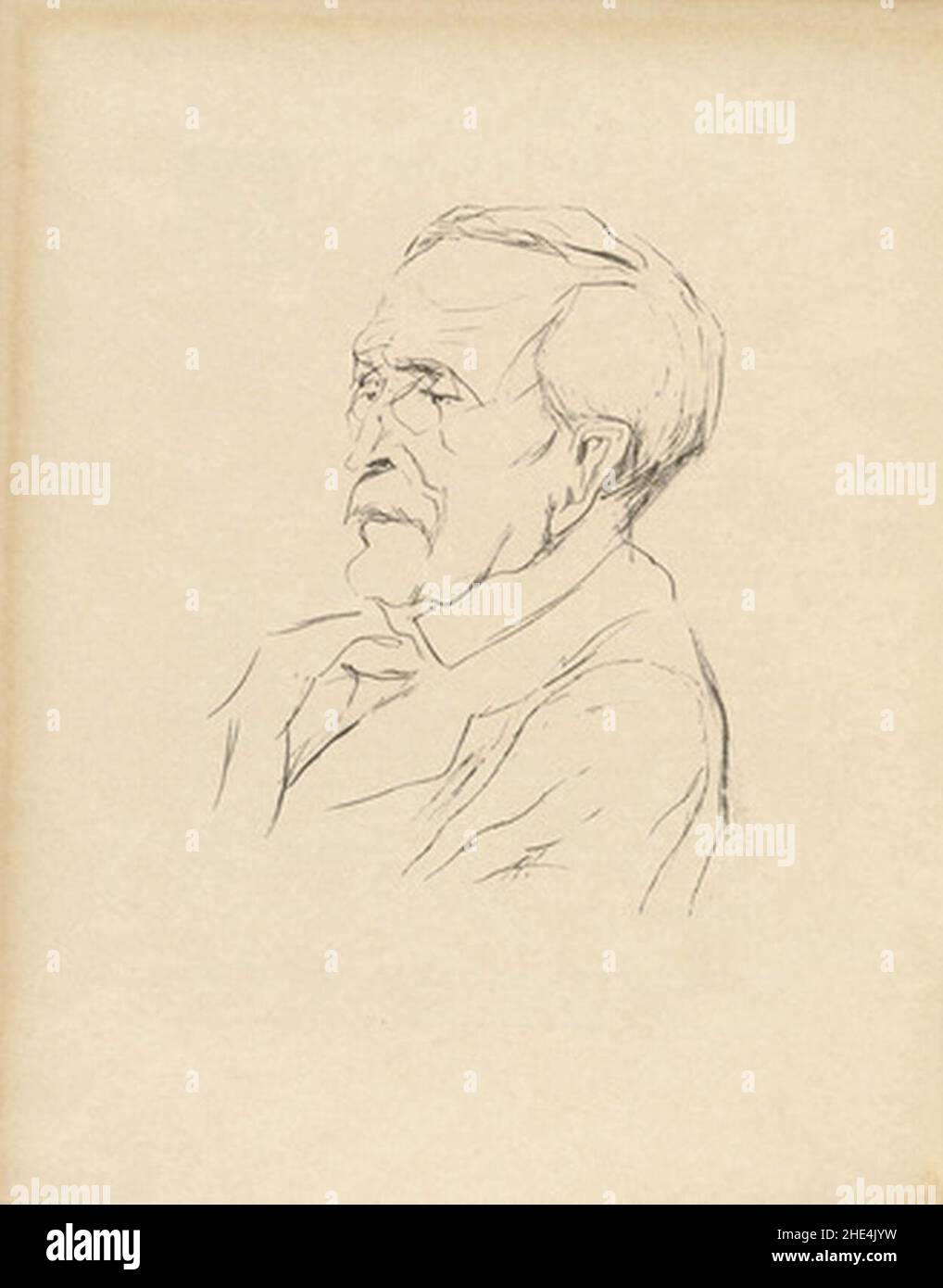 Rudolf Großmann - Portrait Wilhelm von Bode, 1925. Stockfoto