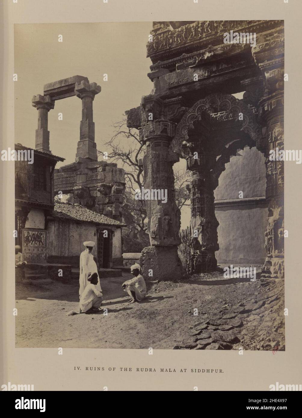 Ruinen der Rudra Mala in Siddhpur, Gujarat. Stockfoto