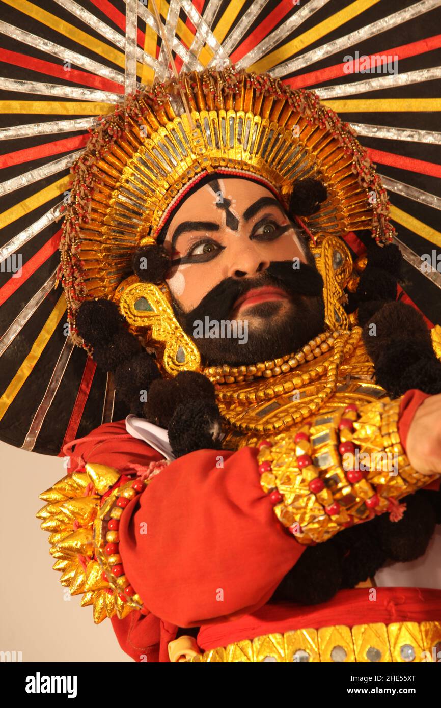 Yakshagana-Künstler Stockfoto