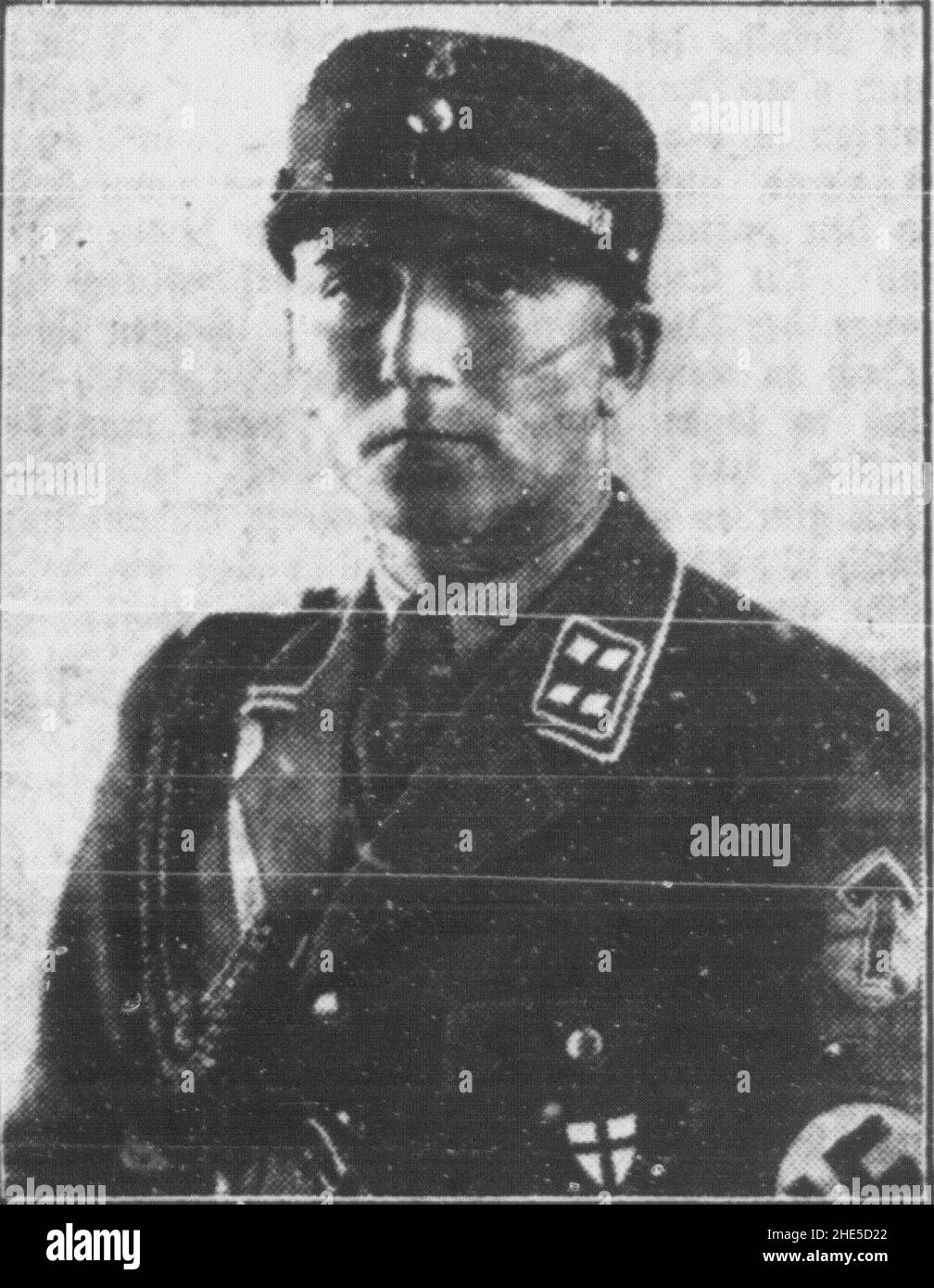 SA-Sturmbannführer Gerhard Sudheimer als Adjutant des Chefs der Berliner SA im Jahr 1933. Stockfoto