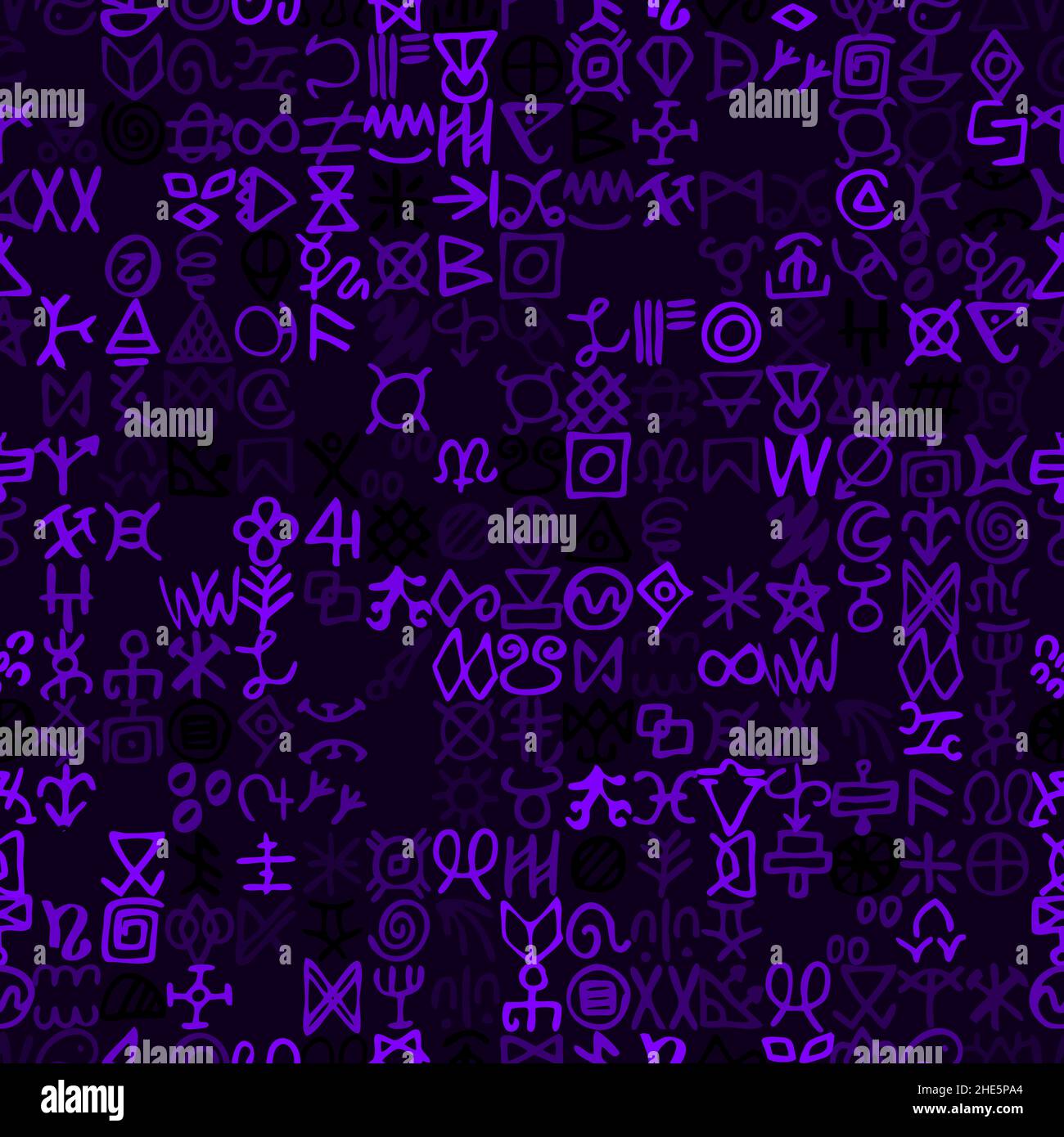Alternative der digitalen blauen Matrix und Computer-Code-Symbole nahtlose Muster Stock Vektor