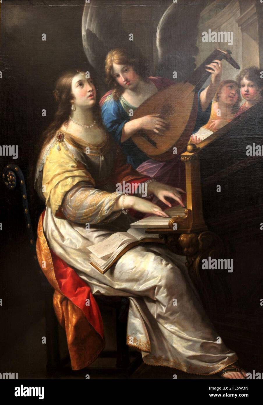 Saint Cecile-Guillaume Perrier Stockfoto