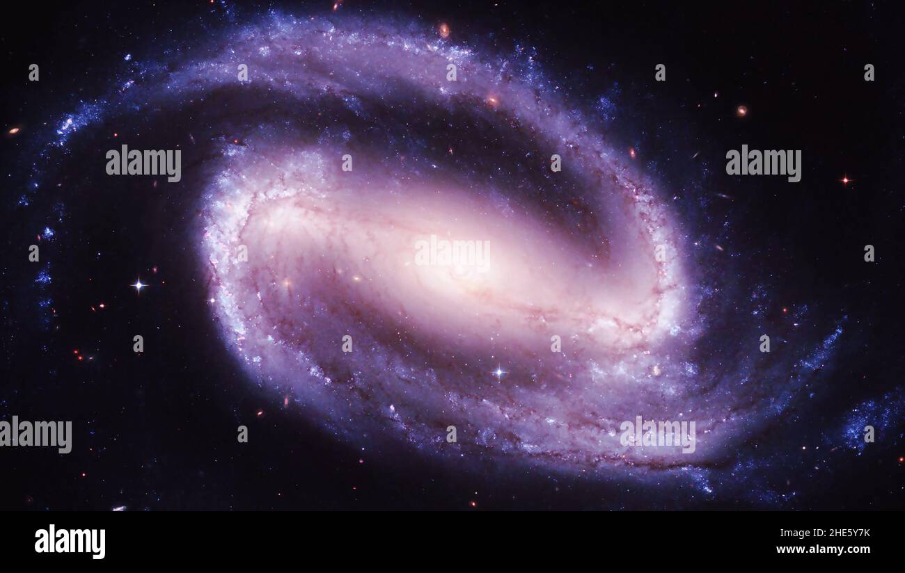 Pinwheel Galaxie..Weltraumnebel. Kosmische Sternhaufen. Glühende ferne Galaxie. Sternenfeld Stockfoto
