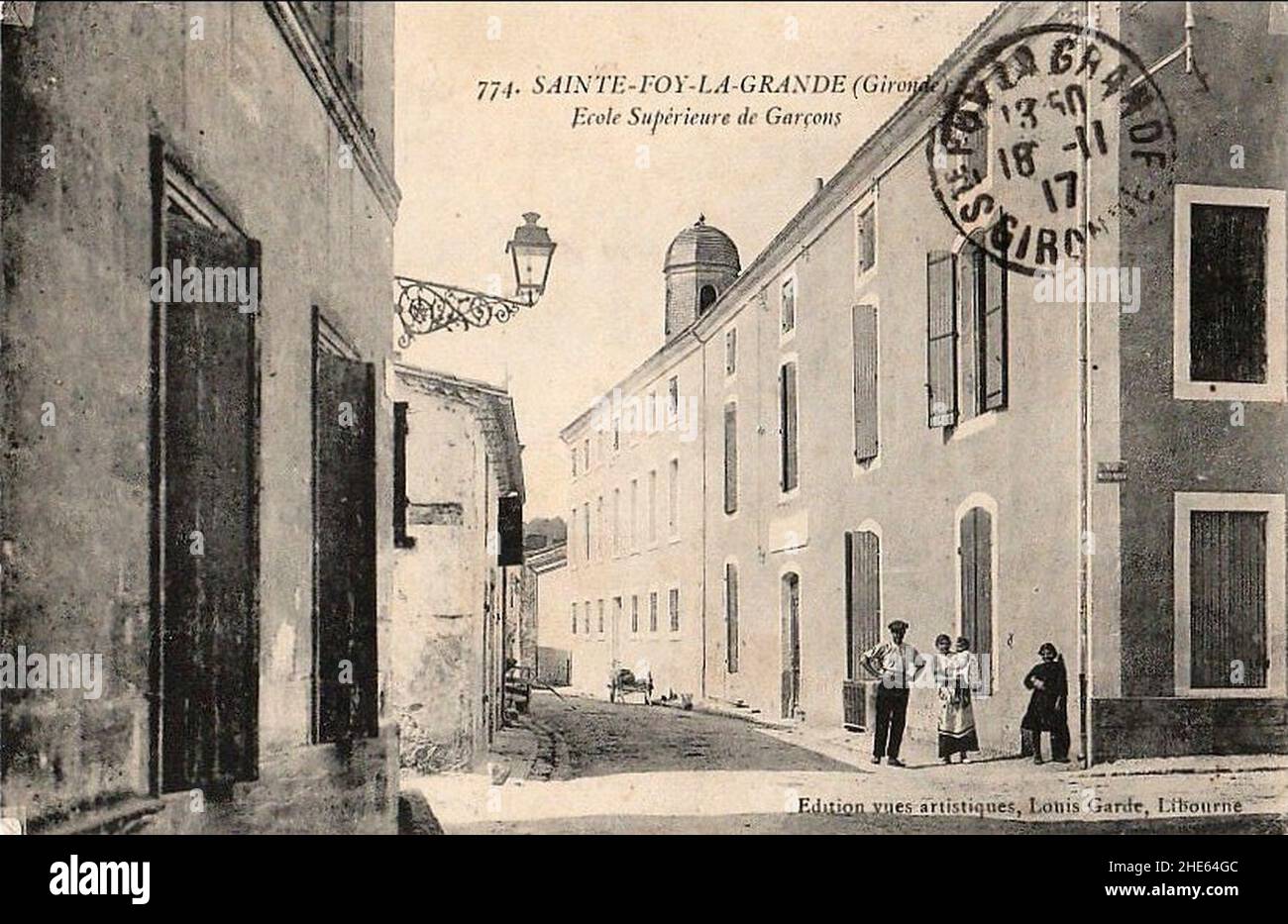 Sainte-Foy-la-Grande - Ecole des garçons 1. Stockfoto