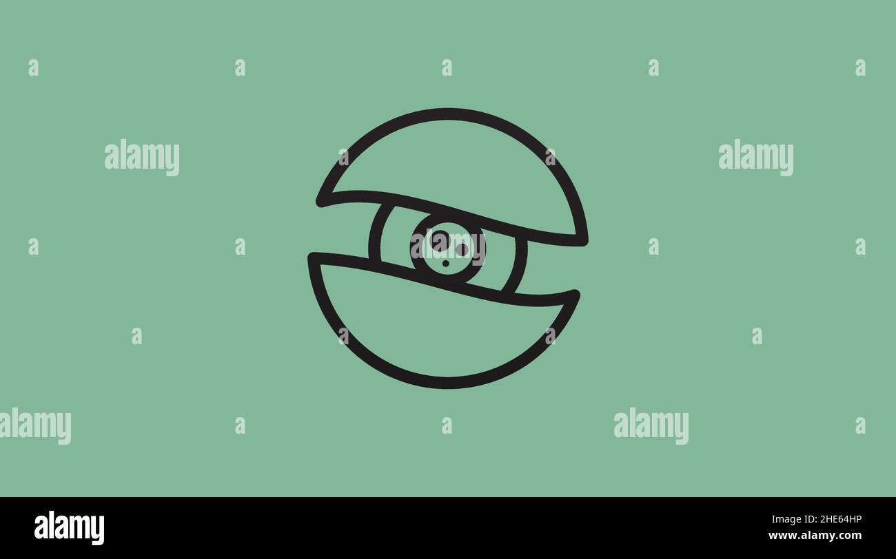 Ein Eye Logo Design Concept Vector. Logo-Vorlage Für Focus Eye Vision Design Stock Vektor