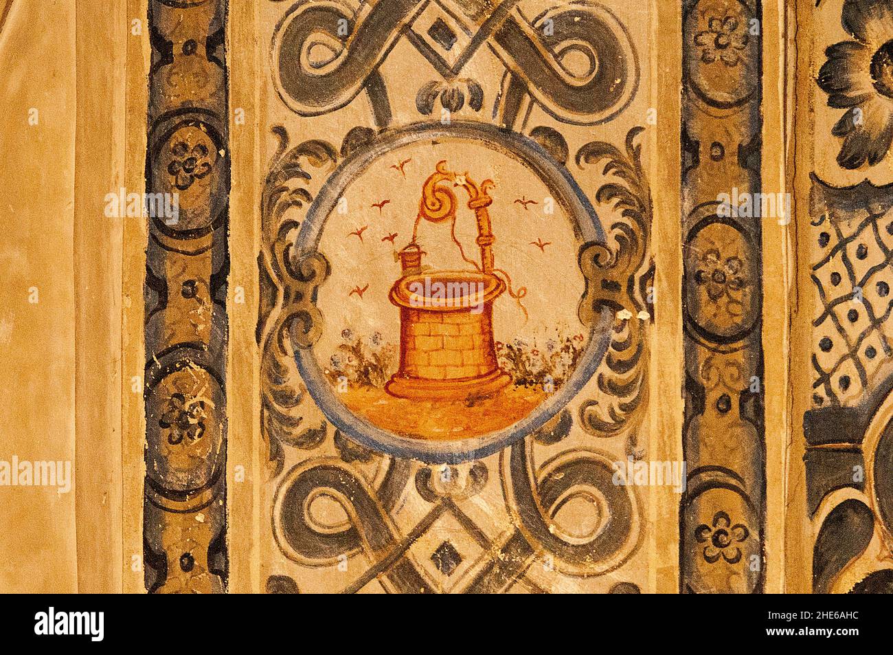 Gemälde in der Kirche San Anton de Baza, Granada. Stockfoto