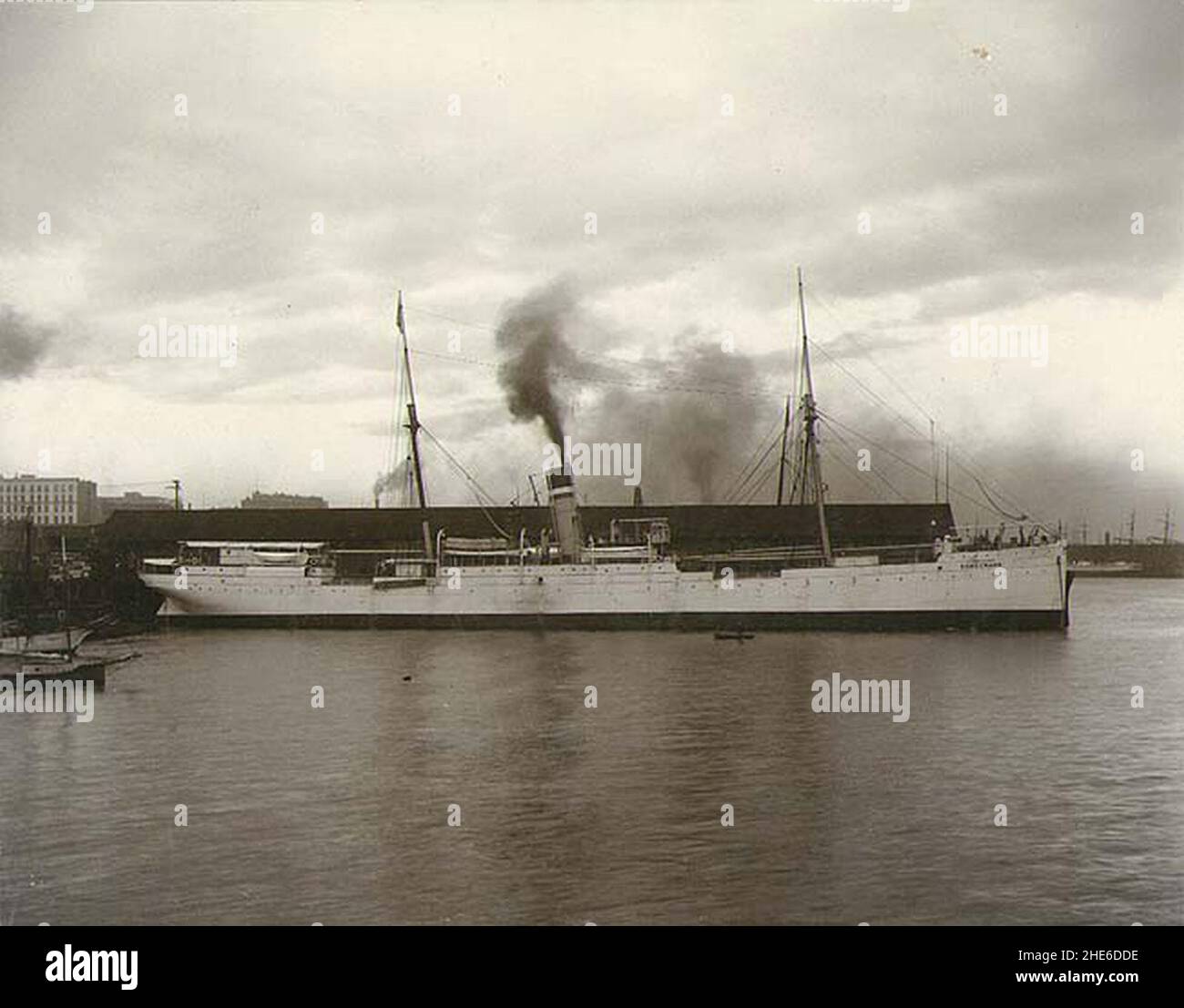 US Army transportiert ROSECRANS am Dock, Puget Sound Port, Washington, Ca 1904 (HESTER 176). Stockfoto