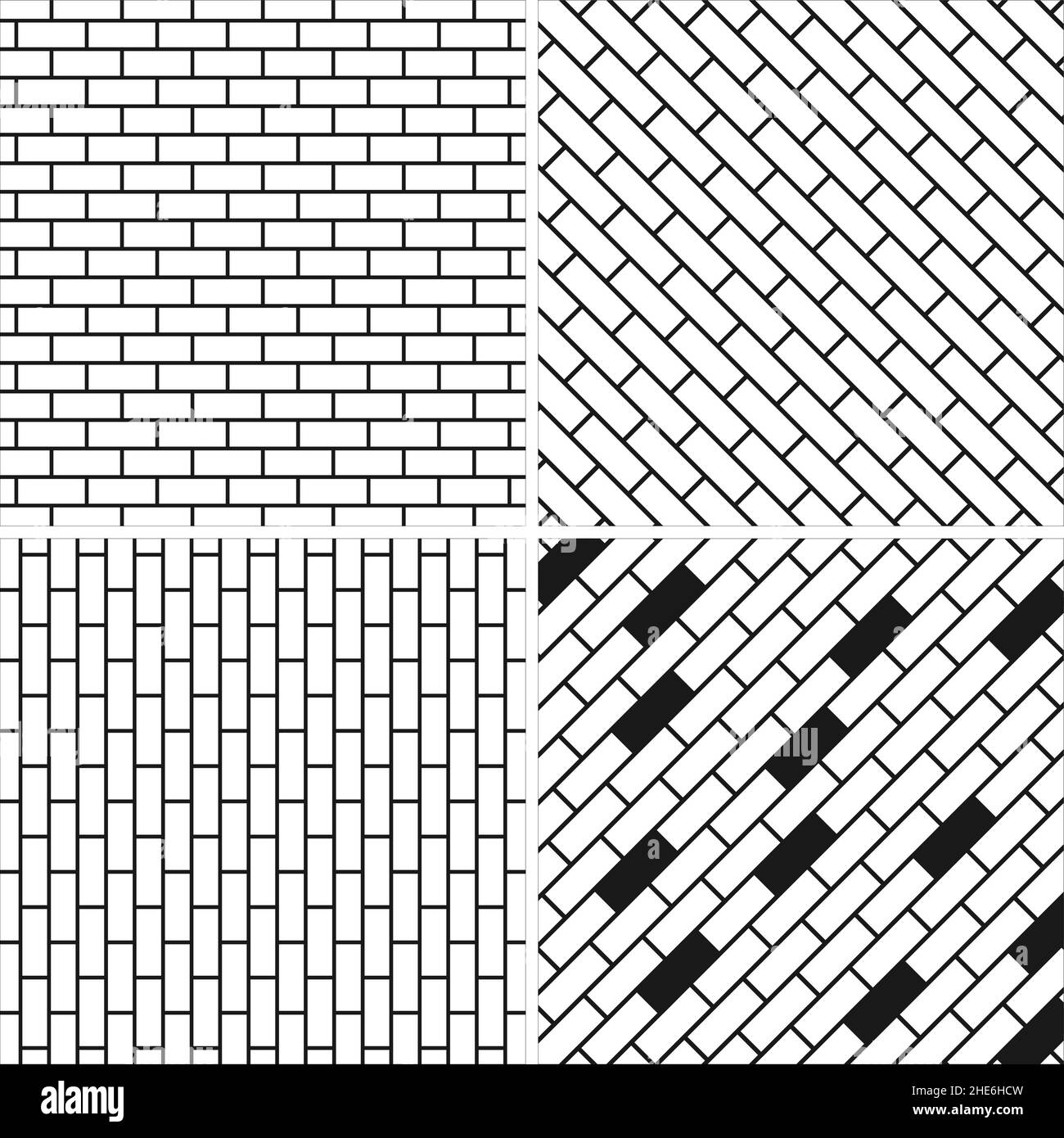 Sammlung von nahtlosen geometrischen Mustern. Stock Vektor