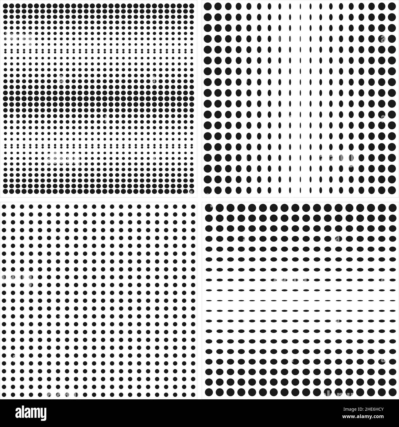 Sammlung von nahtlosen geometrischen Mustern. Stock Vektor