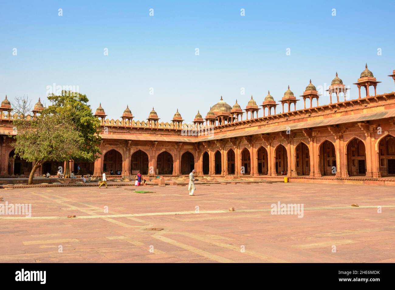 Fatehpur Sikri (Fatehpūr Sikrī), Agra District, Uttar Pradesh, Indien, Südasien Stockfoto