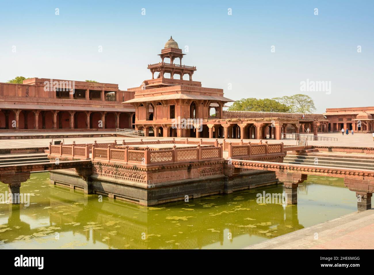 Fatehpur Sikri (Fatehpūr Sikrī), Agra District, Uttar Pradesh, Indien, Südasien Stockfoto