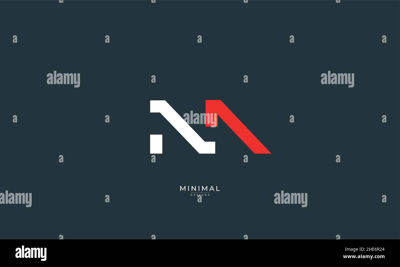 Buchstabensymbol Logo NA Stock Vektor